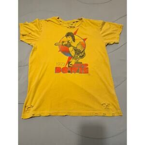 Official David Bowie Distressed Ziggy Stardust T-Shirt
